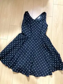 水玉ワンピース　earth music&ecology