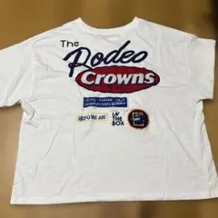 Rodeo Crowns バックプリント VネックTシャツ