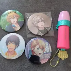 うたのプリンスさまっ♪缶バッジ4個セットと来栖翔リップケース