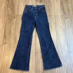【美品】MOUSSY MVS FLARE 美脚 脚長デニム 25 ブーツカット