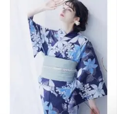 sugar ネイビーピオニー柄 浴衣 明日花キララ着用 - メルカリ