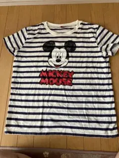 Disney ミッキーマウス ストライプTシャツ