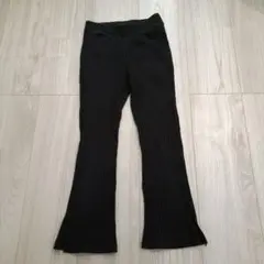 UNIQLO リブ編みフレアパンツ 130
