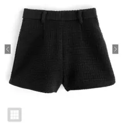 ツイードショートパンツ【gm710】　ブラック