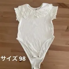 zarababy　ロンパース　トップス　インナー　襟付き　白　98