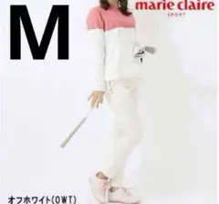 【新品】マリクレール　ゴルフパンツ　Mサイズ　オフホワイト　蓄熱　秋冬用