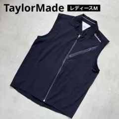 【美品】TaylorMade テーラーメイド ゴルフ ナイロンジップアップベスト