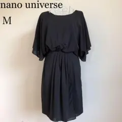 nano universe ドルマンスリーブウェストプリーツワンピース