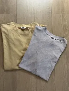 UNIQLO U Tシャツ 2枚セット X・XLサイズ　ベージュ グレー