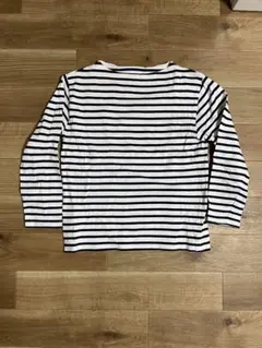 SAINT JAMES ストライプ長袖Tシャツ　白×紺