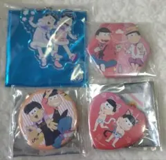 ◎おそ松さん ペア アクリルキーホルダー 缶バッジおそ松 トド松