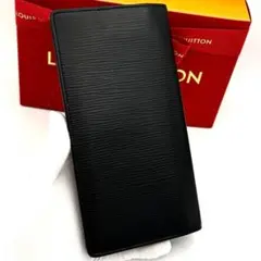 ☆美品☆新型☆ルイヴィトン エピ ポルトフォイユブラザ ブラック 黒 長財布