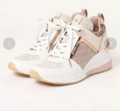 Michael Kors マイケルコース ピンク ゴールド スニーカー 7mのサムネイル
