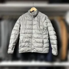 軽量ダウンジャケット グレー　Ｌ