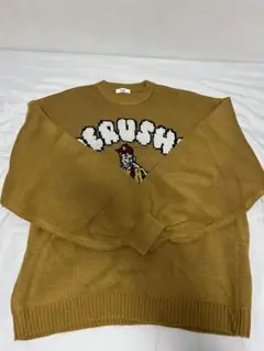 Perushu マスタード おじさんニットセーター