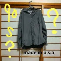 sessions グレー 長袖シャツ made in u.s.a