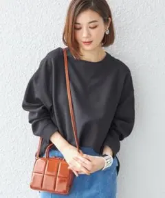 SHIPS for women ガゼット ジョーゼット プルオーバー 黒のサムネイル