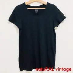 ナチュラルヴィンテージ シンプル ブラック Tシャツのサムネイル