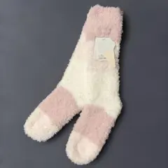 ジェラートピケ　靴下　ルームソックス　ジェラピケ　ピンク　ボーダー　白　新品