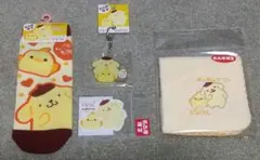 【名古屋限定】ぴよりん ポムポムプリン コラボ 限定 ハンカチ ステッカー
