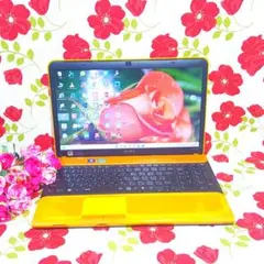 VAIO★Win11★SSD240G★高速メモリ8G♪♪お洒落なオレンジ色