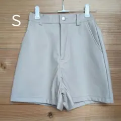 COLZA コルザ ハーフパンツ S　合皮 ベージュ