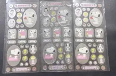 スヌーピー　シール　レトロ　3枚セット