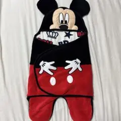 ミッキーマウス おくるみ フリース 95cm未満