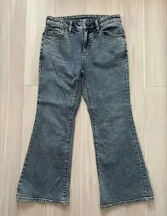 新品未使用　GU 　スリムフレアジーンズ　Lサイズ　ブルー
