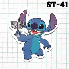 «ST-41» リロ＆スティッチ スティッチ 防水加工 ステッカー シール