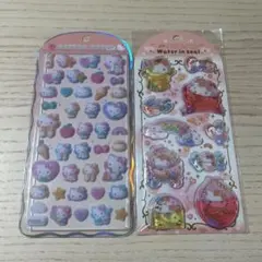 【即日発送/正規品】キティコットンパフィーシール/ウォーターインシール2点セット