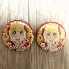 美品】アイカツ！ Girly RED チェキ 缶バッジ 星宮いちご セット