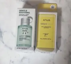 Anua ドクダミ77スージングセラム Vita C stick SPF50+