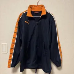 PUMA プージャ ネイビー/オレンジ ジャージ 上のみSS美品