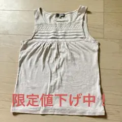 しまむら セオリア 刺繍入りタンクトップ Mサイズ レディースのサムネイル