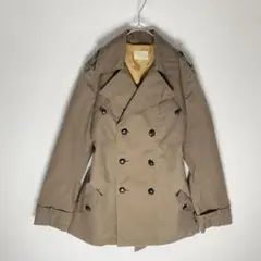 Harriss PARIS トレンチコート ダブル 36 ベージュ ベルト完備のサムネイル