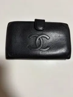 CHANEL ノベルティ 二つ折り財布 ブラック - メルカリ