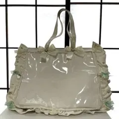 ザッカマート 痛バッグ フリル ホワイト A3サイズ