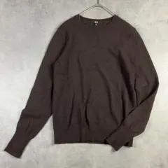 UNIQLO ユニクロ カシミヤ100%クルーネックニット M セーター
