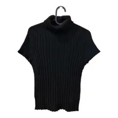 バーバリーロンドン　タートルネックセーター　サイズ2 ブラック　半袖