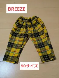 BREEZEチェックパンツ　90サイズ