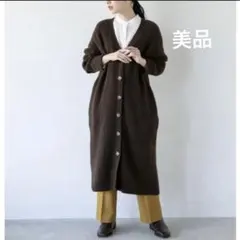 美品ローリーズファーム2wayロングニットカーディガン大きいサイズ