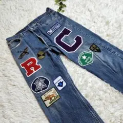 リーバイスLevi's501USA製パイクPIKE一点物リメイクデニムW36希少のサムネイル