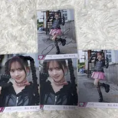 ノイミー 永田詩央里 ここでファーストキッス 歌唱衣装 生写真 直筆