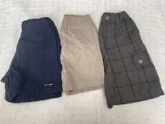 プティマイン、ブランシェス☆短パン３枚セット　90