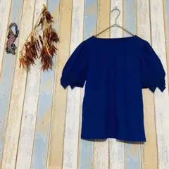 【ストロベリーフィールズ】Tシャツ　カットソー　薄生地　フリル袖　リボン　Fのサムネイル