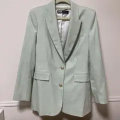 ZARA テーラードジャケット ライトグリーンのサムネイル