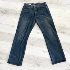 BIG JOHN ストレートデニムパンツ 濃紺　W34 フェードのサムネイル