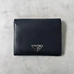 PRADA サフィアーノレザー　トライアングルロゴ　二つ折り財布