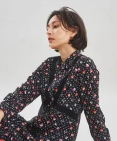 グレースコンチネンタル　グラデーションドット柄ワンピース